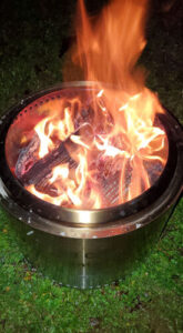 Solo Stove Burning Top View