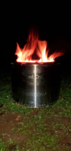 Solo Stove Burning - Night